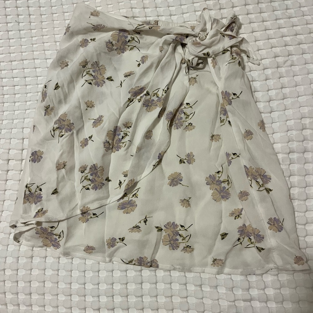Floral Cream Skirt